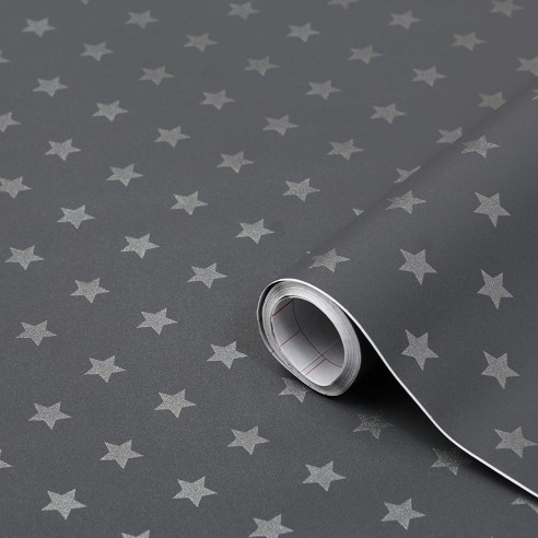 Pellicola adesiva per mobili Stars Grey 45cmx2m