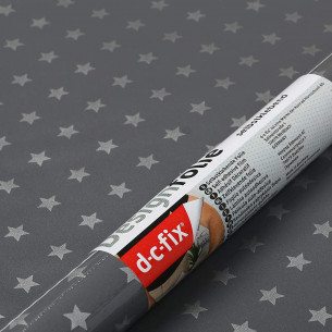 Pellicola adesiva per mobili Stars Grey 45cmx2m