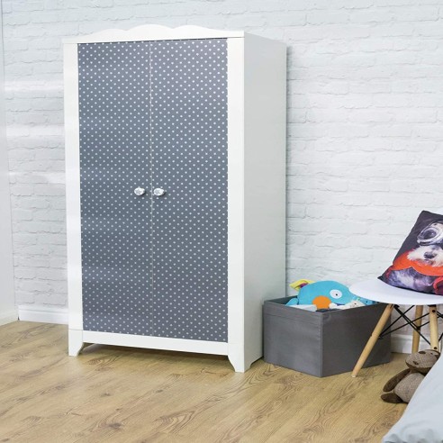 Pellicola adesiva per mobili Stars Grey 45cmx2m ambientata