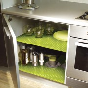 Pellicola adesiva per mobili in vinile verde mela Pois bianchi