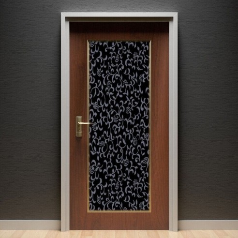 Pellicola adesiva per mobili in vinile Sonja black D-c-fix ambientata