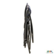 Sedia pieghevole reclinabile Zero Gravity blu chiusa1