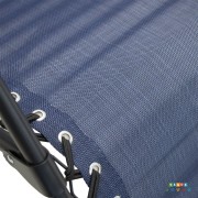 Sedia pieghevole reclinabile Zero Gravity blu legatura