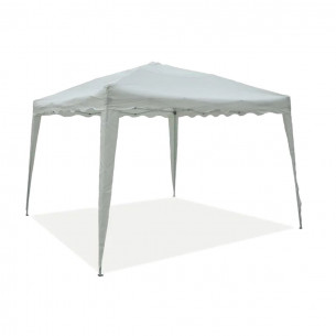 Gazebo giardino estensibile 3x4m bianco