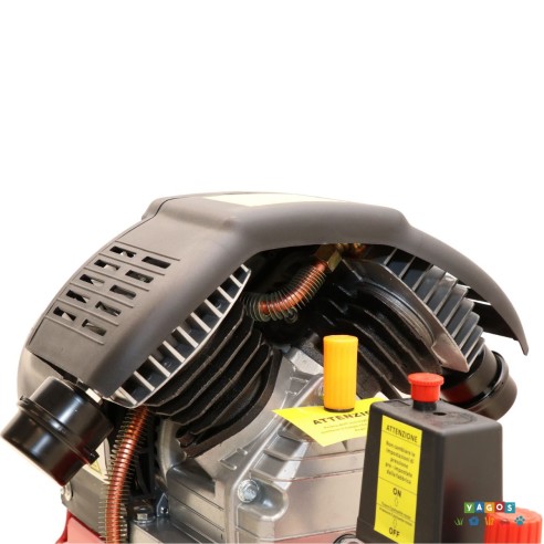 Compressore ad aria coassiale 100L 2200W 3HP lubrificato bicilindrico1