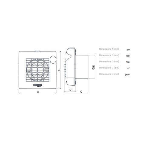 Vortice M100/4" aspiratore elicoidale...