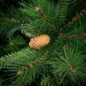 Albero di Natale realistico Amazzonia New con pigne 180 cm Flora 2