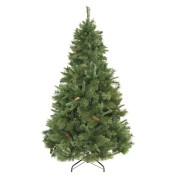 Albero di Natale realistico Amazzonia New con pigne 210 cm Flora