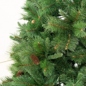 Albero di Natale realistico Amazzonia New con pigne 210 cm Flora 2