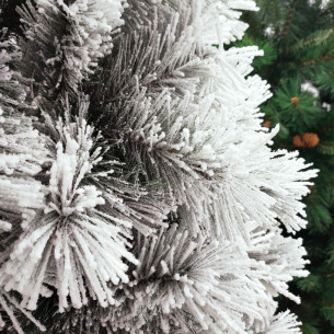 Albero di Natale innevato Des Alpes 150 cm Flora dettaglio 2