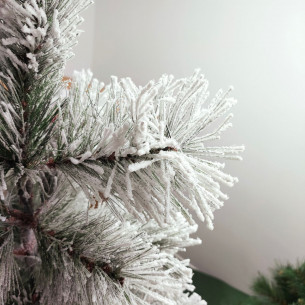 Albero di Natale innevato Des Alpes 180 cm Flora 2