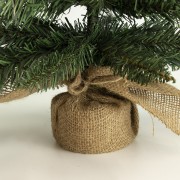 Albero di Natale Pinetto con base in juta Flora dettaglio base