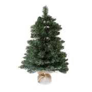 Albero di Natale Pinetto con base in juta 60 cm Flora