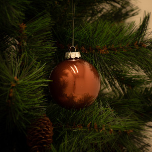 Palline di Natale in vetro multicolor Ø 4 cm confezione da 12 pezzi 2