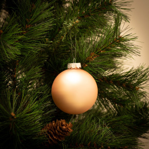 Palline di Natale in vetro multicolor Ø 8 cm confezione da 6 pezzi 2