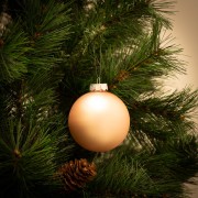 Palline di Natale in vetro multicolor Ø 8 cm confezione da 6 pezzi