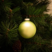 Palline di Natale in vetro multicolor Ø 8 cm confezione da 6 pezzi