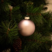 Palline di Natale in vetro multicolor Ø 8 cm confezione da 6 pezzi