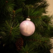 Palline di Natale in vetro multicolor Ø 8 cm confezione da 6 pezzi