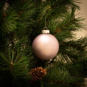 Palline di Natale in vetro multicolor Ø 8 cm confezione da 6 pezzi