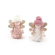 Pendente fatina "Pinky Boo" in tessuto H 13 cm assortito Mercury