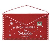 Busta di Natale appendibile rosso PE assortito 27x16 cm H&S Collection