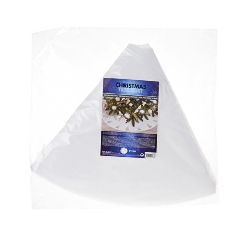 Tappeto copri base sottoalbero di Natale neve sintetica Ø 98 cm H&S Collection