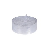 Candeline tea light glitter bianco 8 pz H&S Collection