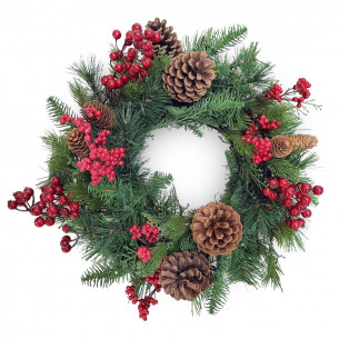 Corona di Natale verde Ø 45 Alta Badia