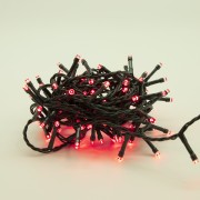 Luci di Natale 100 LED rosso 8 funzioni 5 m Domus Light