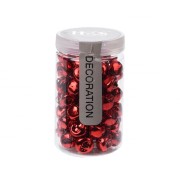 Confezione di sonagli, campanelle di Natale misure assortite rosso H&S Collection