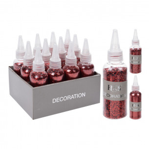 Glitter rosso per decorazioni 40 g assortito H&S Collection