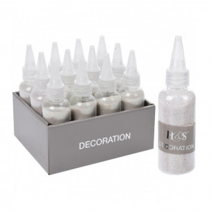Glitter bianco per decorazioni 40 g assortito H&S Collection