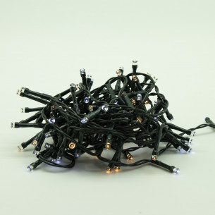 Luci di Natale a batteria con timer cavo verde 300 LED diamond 8 funzioni 15 m Domus Light