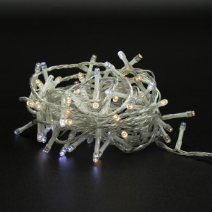 Luci di Natale a batteria con timer cavo trasparente 300 LED multicolor 8 funzioni 15 m Domus Light 2