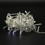 Luci di Natale a batteria con timer cavo trasparente 300 LED multicolor 8 funzioni 15 m Domus Light