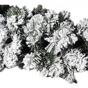 Corona di Natale verde innevato Ø 45 cm Davos Mercury 2