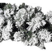 Corona di Natale verde innevato Ø 45 cm Davos