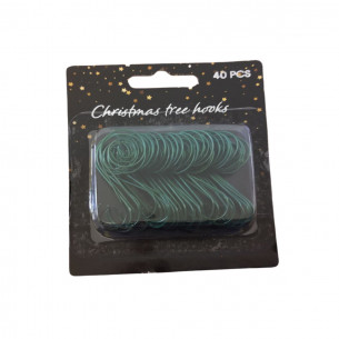 Ganci per palline verde 40 pezzi H&S Collection