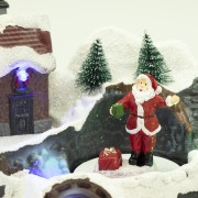 Villaggio di Natale musicale con luci e Babbo Natale Domus dettaglio