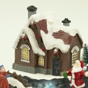 Villaggio di Natale musicale con luci e Babbo Natale Domus dettaglio