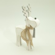 Renna in legno 17xh28 cm bianco H&S Collection
