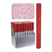 Rotolo di organza rosso per decorazioni 38x200 cm 3 pz H&S Collection