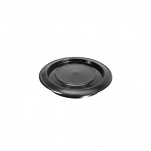 Rosone smaltato nero lucido stufa legna monoparete acciaio 0,6 mm