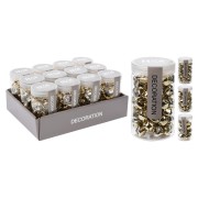 Confezione di sonagli, campanelle di Natale oro misure assortite