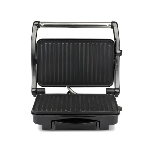 Bistecchiera Contact Grill BS11 Girmi corpo in acciaio inox 1500W aperta