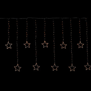 Tenda pioggia di stelle cavo trasparente 350 nano LED luce calda 3,6x1 m Prequ