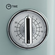 Forno a microonde con cottura combinata Girmi FM21 700W verde dettaglio manopola potenza