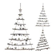 Albero di Natale in legno pensile H100 cm assortito