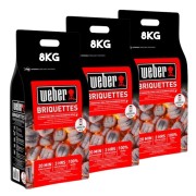 Bricchette di carbone Weber 3x8kg